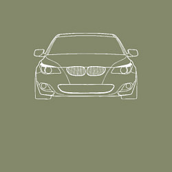 Свитшот хлопковый мужской BMW E60, цвет: авокадо — фото 2