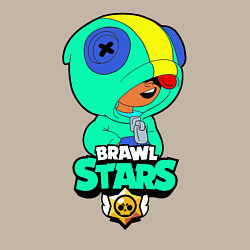 Свитшот хлопковый мужской Brawl Stars LEON, цвет: миндальный — фото 2