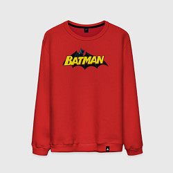 Свитшот хлопковый мужской Batman Logo, цвет: красный