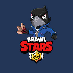 Свитшот хлопковый мужской BRAWL STARS CROW, цвет: тёмно-синий — фото 2