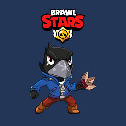 Свитшот хлопковый мужской BRAWL STARS CROW, цвет: тёмно-синий — фото 2