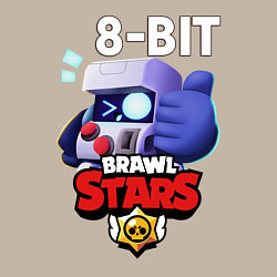 Свитшот хлопковый мужской Brawl Stars 8-BIT, цвет: миндальный — фото 2