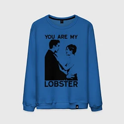 Свитшот хлопковый мужской You are My Lobster, цвет: синий