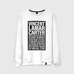 Свитшот хлопковый мужской Vince Carter, цвет: белый