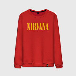 Свитшот хлопковый мужской NIRVANA, цвет: красный