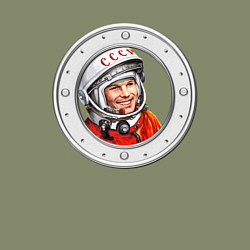 Свитшот хлопковый мужской Гагарин ?? 1, цвет: авокадо — фото 2