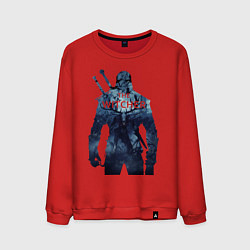 Свитшот хлопковый мужской THE WITCHER, цвет: красный