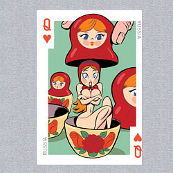 Свитшот хлопковый мужской Матрешка, цвет: меланж — фото 2