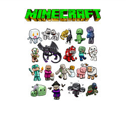 Свитшот хлопковый мужской Minecraft, цвет: белый — фото 2