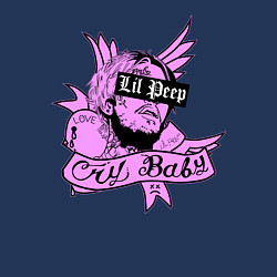 Свитшот хлопковый мужской LIL PEEP, цвет: тёмно-синий — фото 2