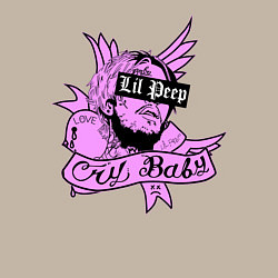 Свитшот хлопковый мужской LIL PEEP, цвет: миндальный — фото 2