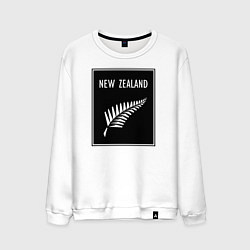 Свитшот хлопковый мужской Регби Новая Зеландия, цвет: белый