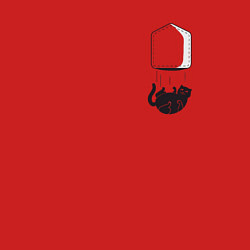 Свитшот хлопковый мужской Кот, цвет: красный — фото 2