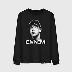Свитшот хлопковый мужской Eminem, цвет: черный