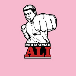 Свитшот хлопковый мужской Muhammad Ali, цвет: светло-розовый — фото 2