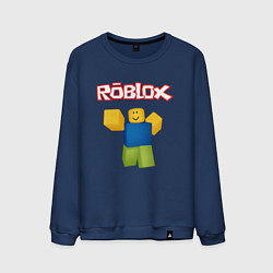 Свитшот хлопковый мужской ROBLOX, цвет: тёмно-синий