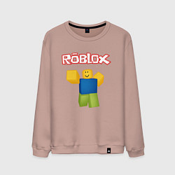 Свитшот хлопковый мужской ROBLOX, цвет: пыльно-розовый