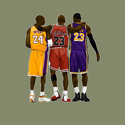 Свитшот хлопковый мужской Kobe, Michael, LeBron, цвет: авокадо — фото 2