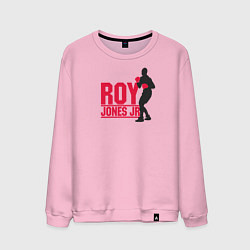 Свитшот хлопковый мужской Roy Jones Jr, цвет: светло-розовый