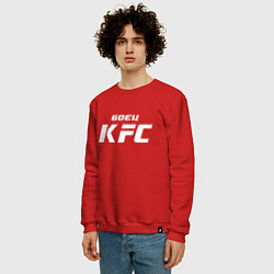 Свитшот хлопковый мужской Боец KFC, цвет: красный — фото 2