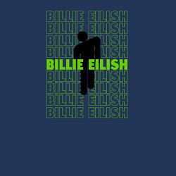 Свитшот хлопковый мужской BILLIE EILISH logo, цвет: тёмно-синий — фото 2