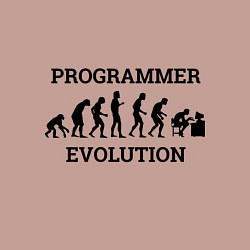 Свитшот хлопковый мужской Эволюция программиста, цвет: пыльно-розовый — фото 2