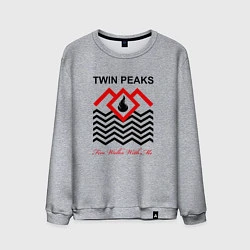 Свитшот хлопковый мужской Twin Peaks, цвет: меланж