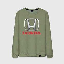 Свитшот хлопковый мужской HONDA, цвет: авокадо