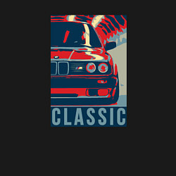 Свитшот хлопковый мужской BMW e30 classic, цвет: черный — фото 2
