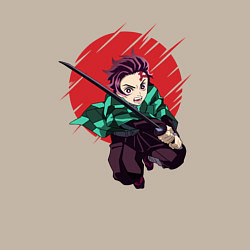 Свитшот хлопковый мужской KIMETSU NO YAIBA, цвет: миндальный — фото 2