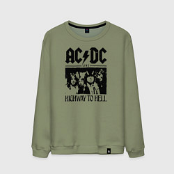 Мужской свитшот ACDC highway to hell
