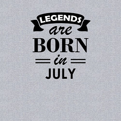 Свитшот хлопковый мужской Legends are born in july, цвет: меланж — фото 2