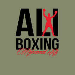 Свитшот хлопковый мужской Muhammad Ali, цвет: авокадо — фото 2