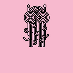 Свитшот хлопковый мужской Летающий макаронный монстр, цвет: светло-розовый — фото 2