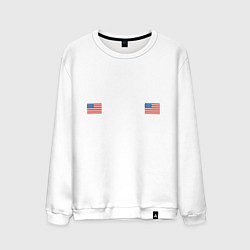 Свитшот хлопковый мужской NEW YORK, цвет: белый