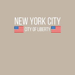 Свитшот хлопковый мужской NEW YORK, цвет: миндальный — фото 2