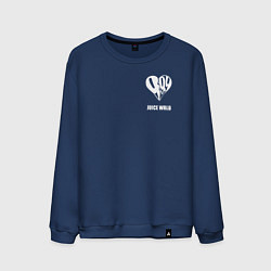 Свитшот хлопковый мужской JUICE WRLD, цвет: тёмно-синий