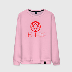 Мужской свитшот HIM LOGO RED