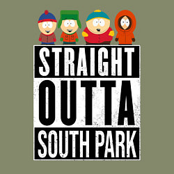 Свитшот хлопковый мужской SOUTH PARK, цвет: авокадо — фото 2