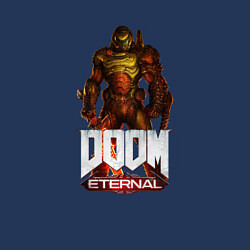 Свитшот хлопковый мужской DOOM ETERNAL, цвет: тёмно-синий — фото 2