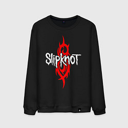 Свитшот хлопковый мужской SLIPKNOT, цвет: черный