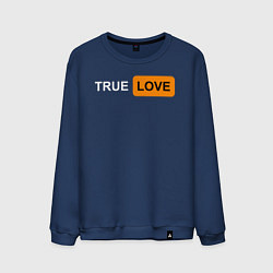 Свитшот хлопковый мужской True Love, цвет: тёмно-синий