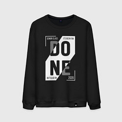 Свитшот хлопковый мужской Done, цвет: черный