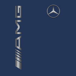 Свитшот хлопковый мужской MERCEDES-BENZ AMG, цвет: тёмно-синий — фото 2