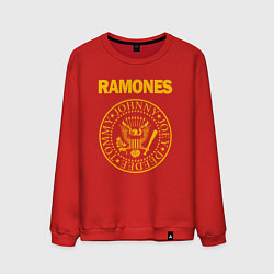 Свитшот хлопковый мужской RAMONES, цвет: красный
