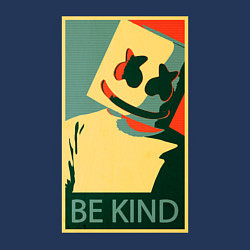 Свитшот хлопковый мужской Marshmello - Be Kind, цвет: тёмно-синий — фото 2