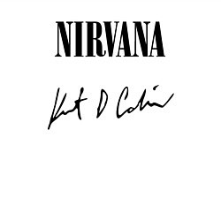 Свитшот хлопковый мужской NIRVANA АВТОГРАФ КУРТА КОБЕЙНА, цвет: белый — фото 2