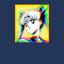 Свитшот хлопковый мужской Сейлор Мун Усаги Цукино Sailor, цвет: тёмно-синий — фото 2