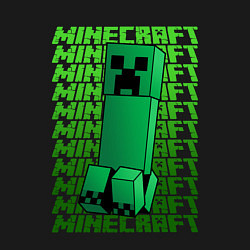 Свитшот хлопковый мужской MINERCRAFT CREEPER, цвет: черный — фото 2