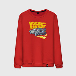 Свитшот хлопковый мужской Back to the Future, цвет: красный